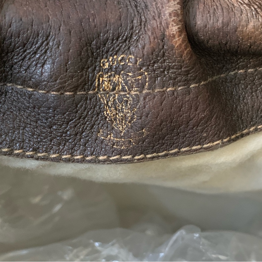 Gucci Vintage 70s Crossbody Bag GG Monogram Camera Bucket Shoulder Bag 1970s - Picture 7 of 17